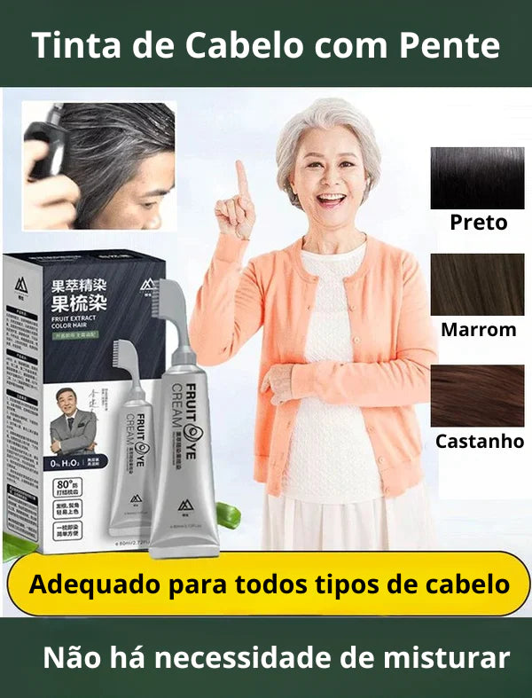 Tinta de Cabelo Vegetal NaturiColor + Pente de Brinde